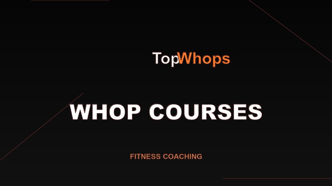 Best fitness coaching courses on Whop