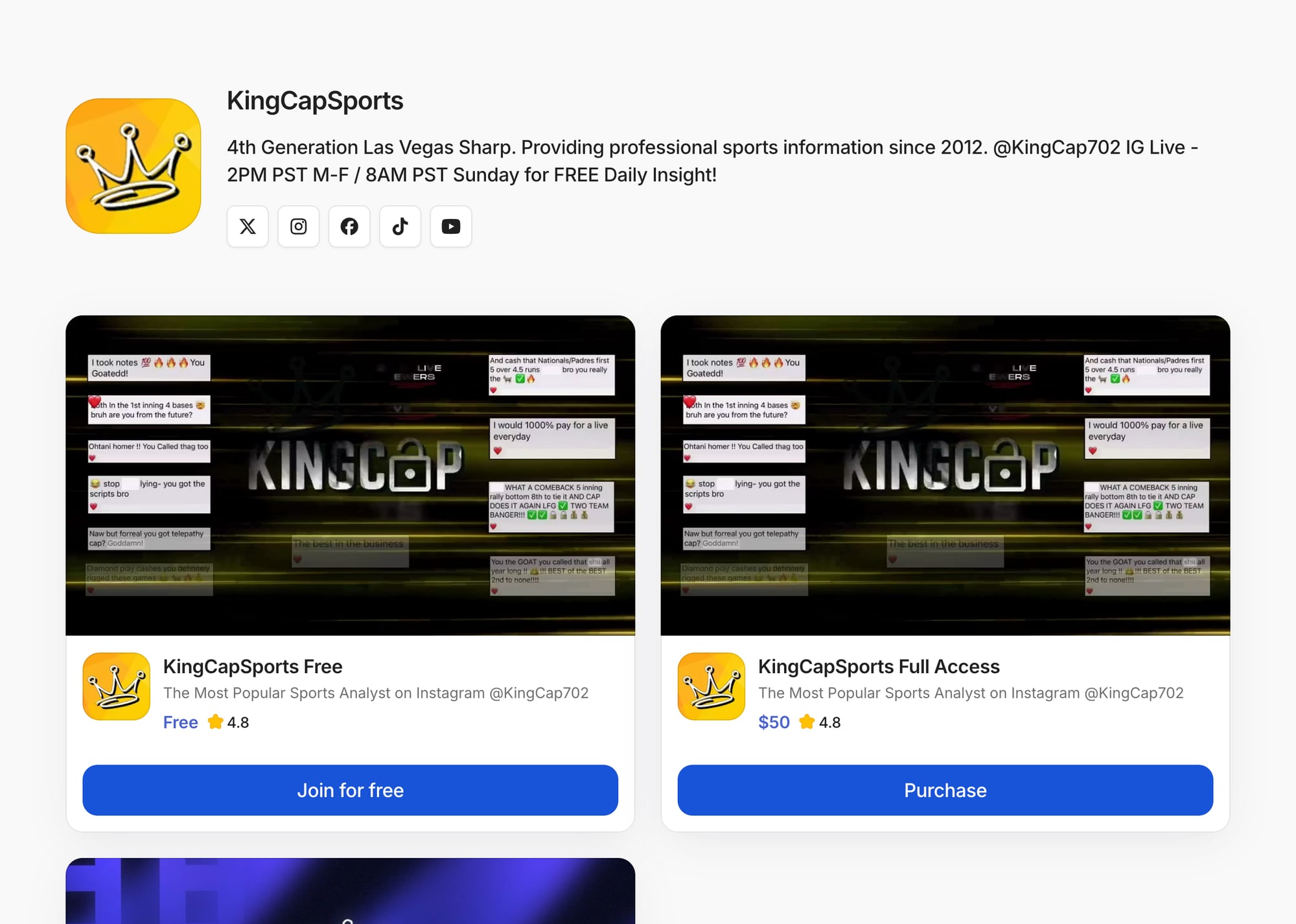 KingCapSports on Whop - Sports Betting Picks