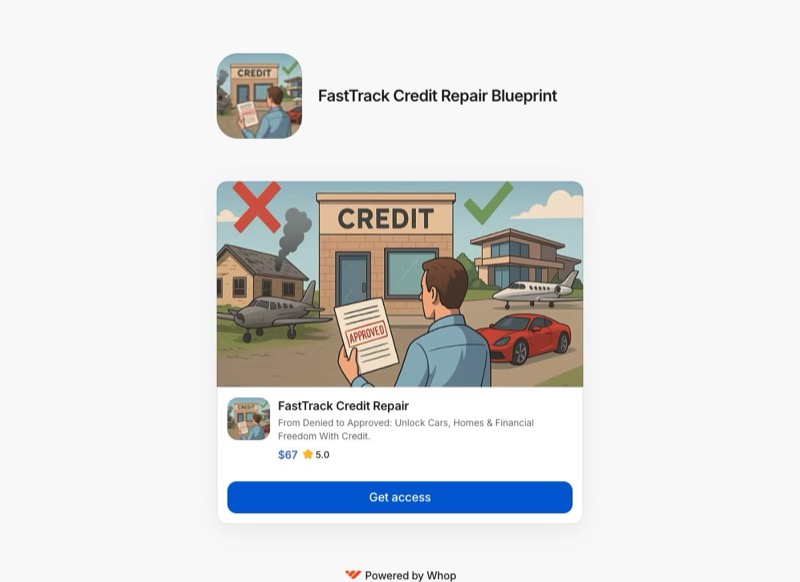 FastTrack Credit Repair on Whop