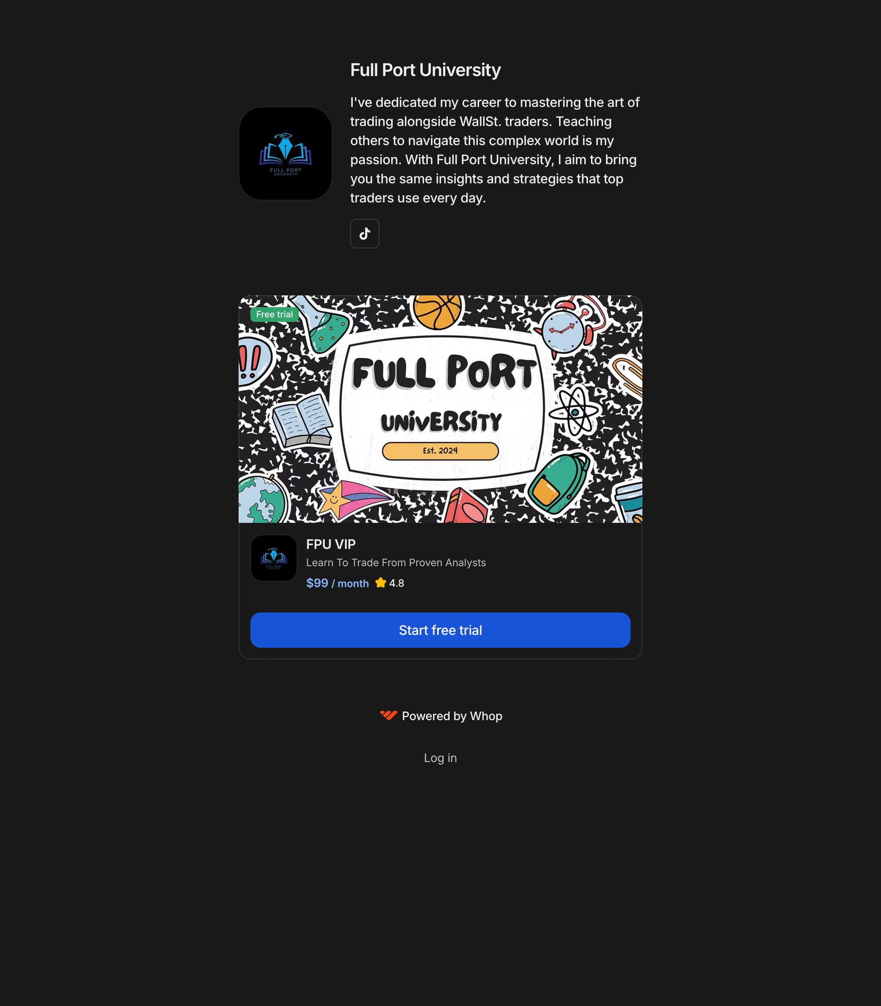 Full Port University on Whop