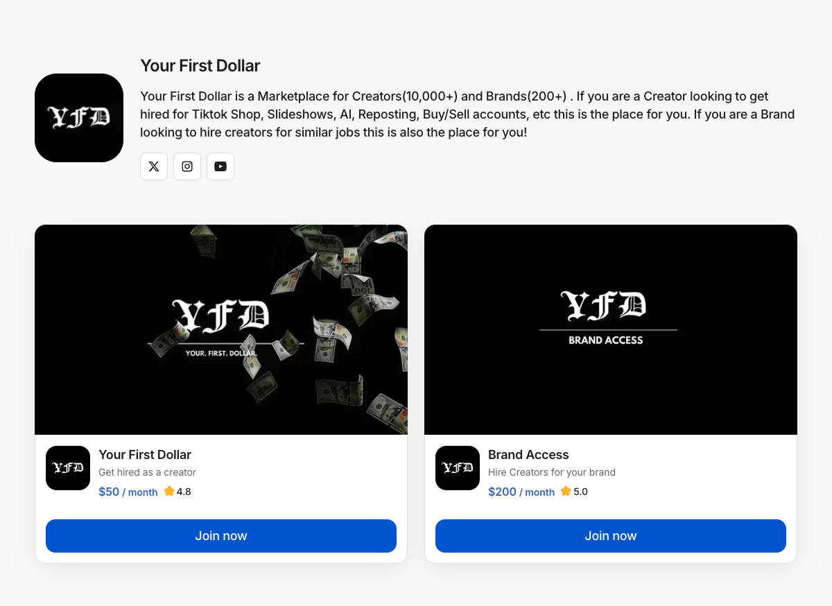 Your First Dollar on Whop